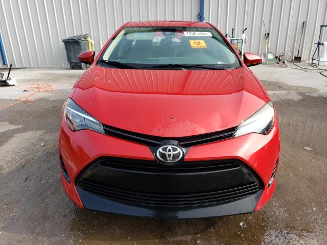 2T1BURHEXHC890235 - 2017 TOYOTA COROLLA L RED photo 5