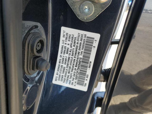 19XFC2F75HE049215 - 2017 HONDA CIVIC EX BLUE photo 13