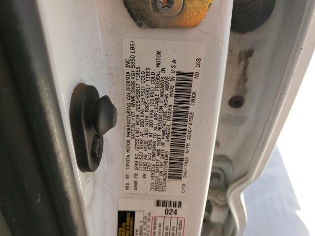 5TEJU62N17Z381985 - 2007 TOYOTA TACOMA DOUBLE CAB PRERUNNER WHITE photo 12