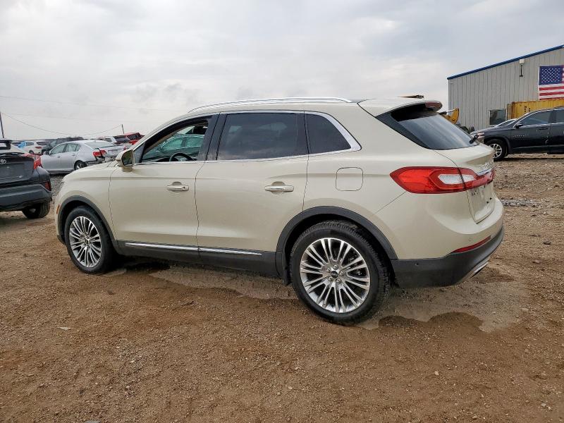 2LMTJ6LR0GBL70865 - 2016 LINCOLN MKX RESERVE BEIGE photo 2