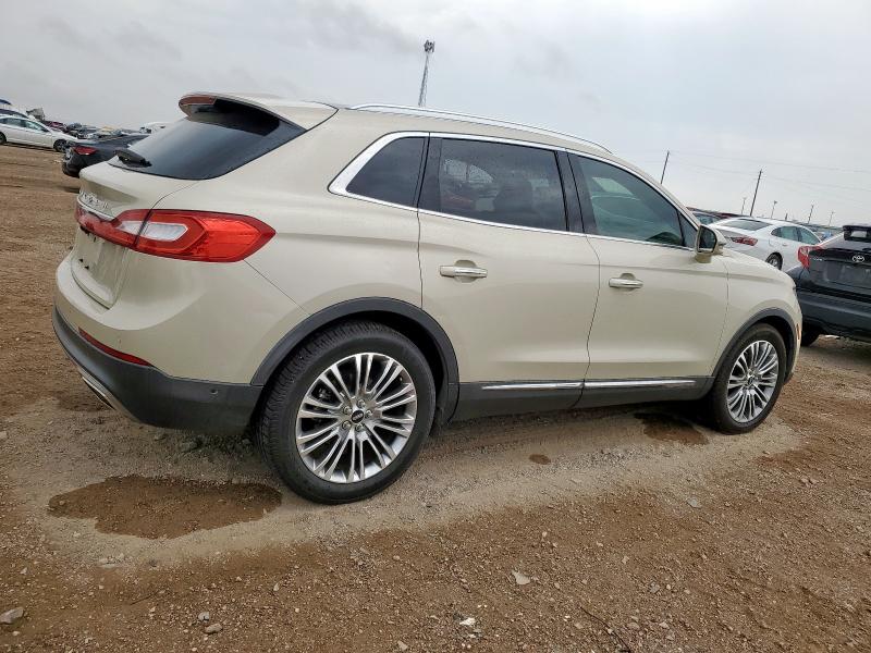 2LMTJ6LR0GBL70865 - 2016 LINCOLN MKX RESERVE BEIGE photo 3