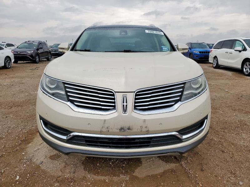 2LMTJ6LR0GBL70865 - 2016 LINCOLN MKX RESERVE BEIGE photo 5