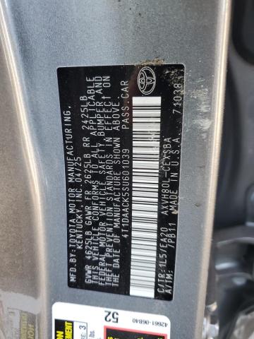 4T1DAACK5SU601039 - 2025 TOYOTA CAMRY XSE GRAY photo 12