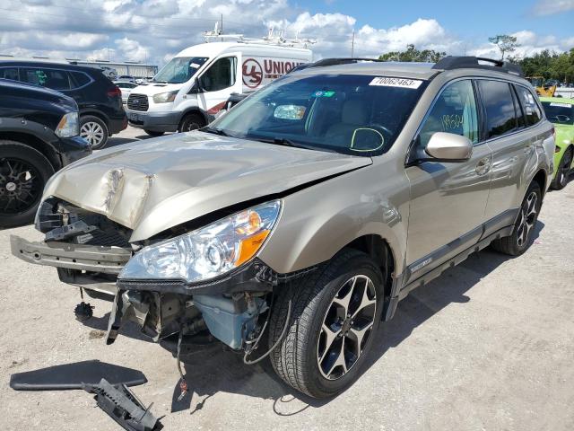 4S4BRCJC7A3359446 - 2010 SUBARU OUTBACK 2.5I LIMITED BEIGE photo 1