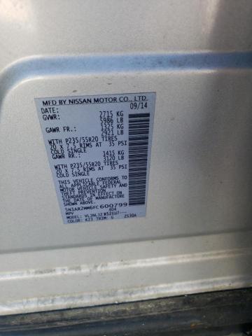 5N1AR2MM6FC600799 - 2015 NISSAN PATHFINDER S SILVER photo 13