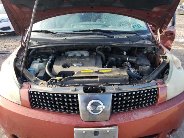 5N1BV28U44N353990 - 2004 NISSAN QUEST S RED photo 12