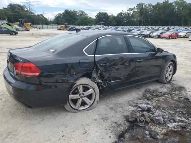 1VWBN7A38CC092261 - 2012 VOLKSWAGEN PASSAT SE BLACK photo 3