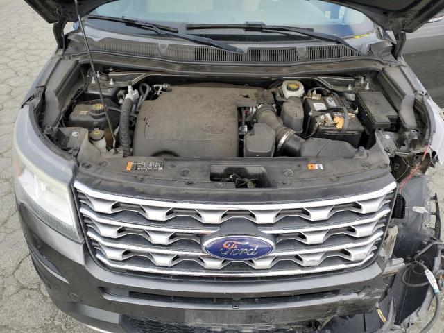 1FM5K8F83GGB73245 - 2016 FORD EXPLORER LIMITED GRAY photo 12
