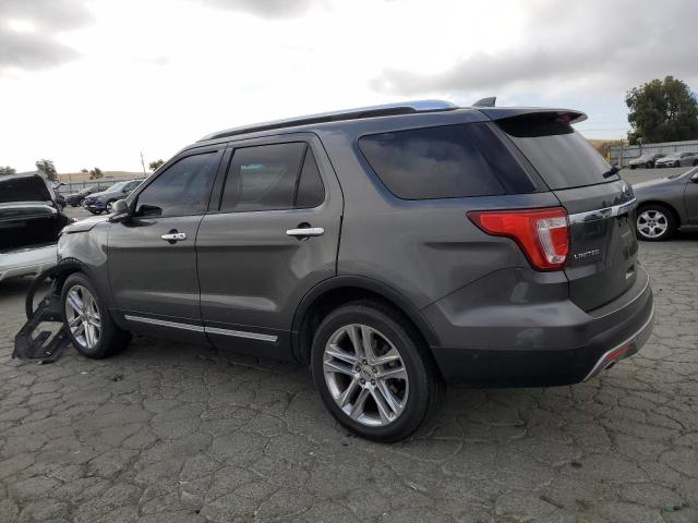 1FM5K8F83GGB73245 - 2016 FORD EXPLORER LIMITED GRAY photo 2