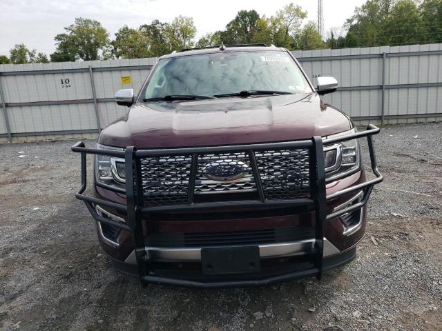 1FMJU1LT1LEA66421 - 2020 FORD EXPEDITION PLATINUM BURGUNDY photo 5