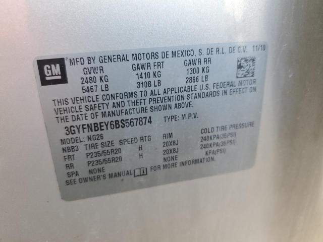 3GYFNBEY6BS567874 - 2011 CADILLAC SRX PERFORMANCE COLLECTION Алтын фото 12