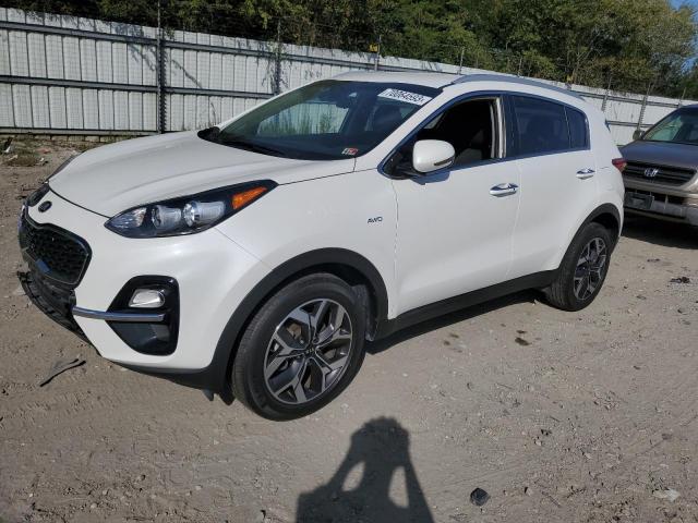 KNDPNCAC9M7888870 - 2021 KIA SPORTAGE EX WHITE photo 1