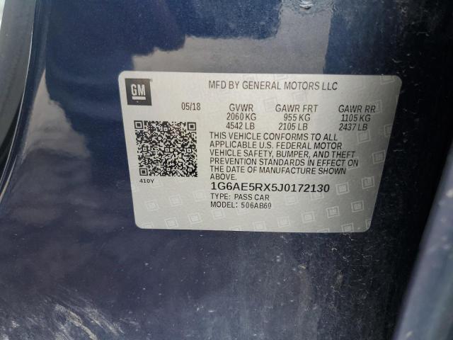 1G6AE5RX5J0172130 - 2018 CADILLAC ATS 蓝色 照片 12