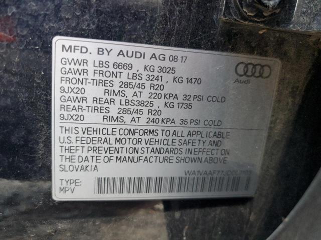 WA1VAAF77JD009103 - 2018 AUDI Q7 PRESTIGE Schwarz Foto 14