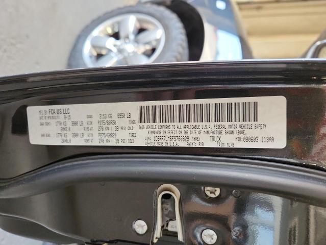 1C6RR7LM6FS760829 - 2015 RAM 1500 SLT BLACK photo 12