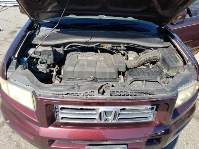 2HJYK16567H545515 - 2007 HONDA RIDGELINE RTL BURGUNDY photo 11