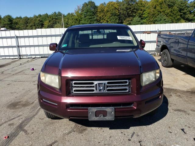 2HJYK16567H545515 - 2007 HONDA RIDGELINE RTL BURGUNDY photo 5