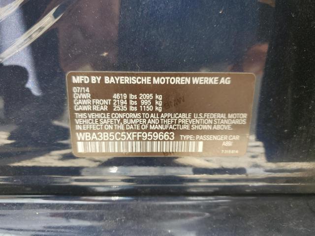 WBA3B5C5XFF959663 - 2015 BMW 328 XI SULEV BLUE photo 12