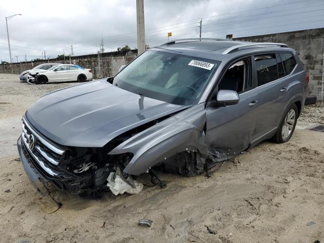 1V2ER2CA3MC521535 - 2021 VOLKSWAGEN ATLAS SEL GRAY photo 1