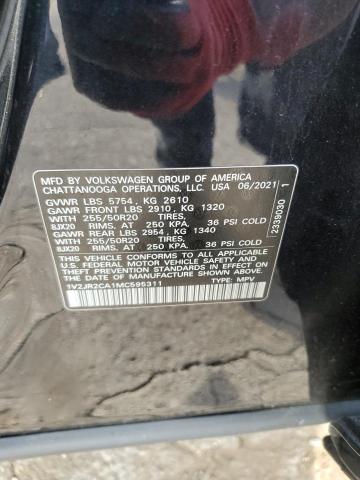 1V2JR2CA1MC595311 - 2021 VOLKSWAGEN ATLAS SE Qara foto 14
