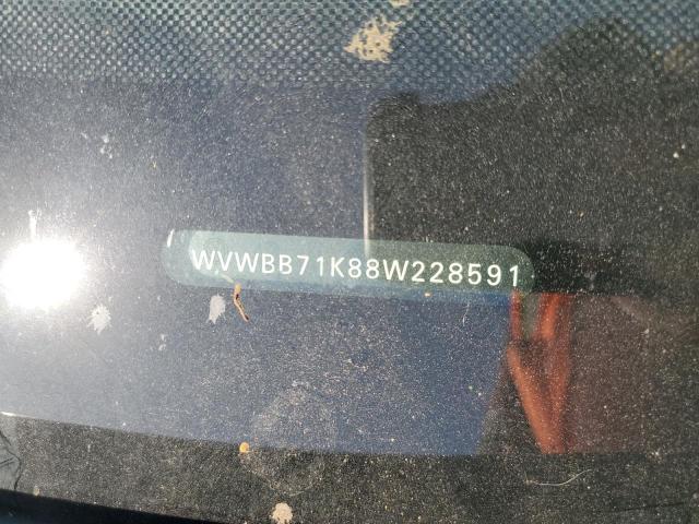 WVWBB71K88W228591 - 2008 VOLKSWAGEN RABBIT GRAY photo 12