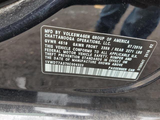 1VWDT7A37HC004323 - 2017 VOLKSWAGEN PASSAT R-LINE Qara foto 12