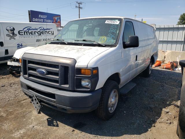 1FTNE1EWXDDA39042 - 2013 FORD ECONOLINE E150 VAN WHITE photo 2