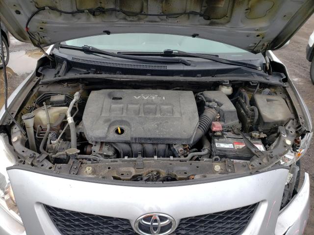 2T1BU4EE3AC342090 - 2010 TOYOTA COROLLA BASE SILVER photo 11