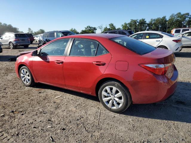 2T1BURHEXGC698473 - 2016 TOYOTA COROLLA L RED photo 2