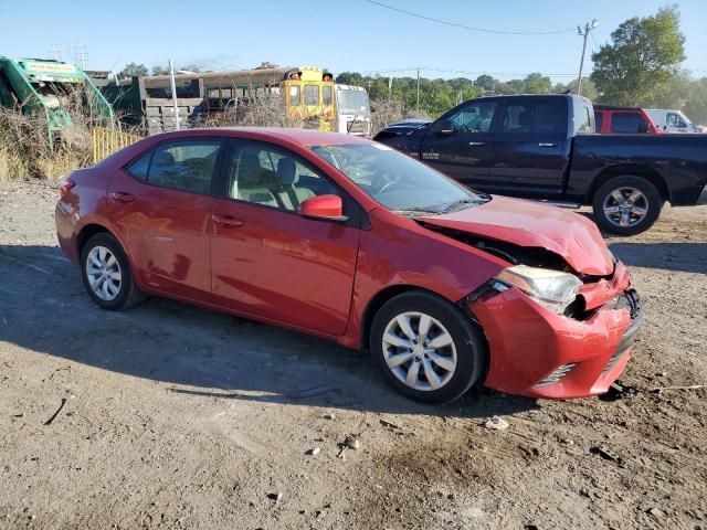 2T1BURHEXGC698473 - 2016 TOYOTA COROLLA L RED photo 4