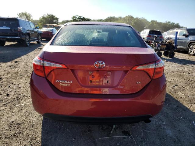 2T1BURHEXGC698473 - 2016 TOYOTA COROLLA L RED photo 6