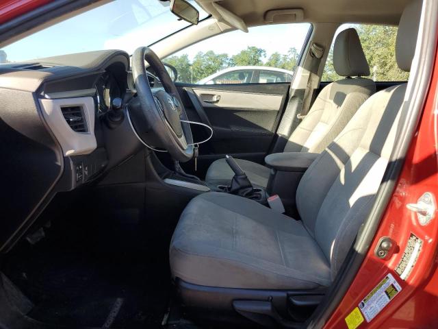 2T1BURHEXGC698473 - 2016 TOYOTA COROLLA L RED photo 7