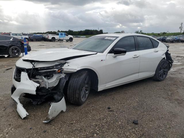 19UUB5F54MA005568 - 2021 ACURA TLX TECH A WHITE photo 1