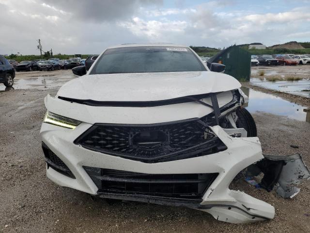 19UUB5F54MA005568 - 2021 ACURA TLX TECH A WHITE photo 5
