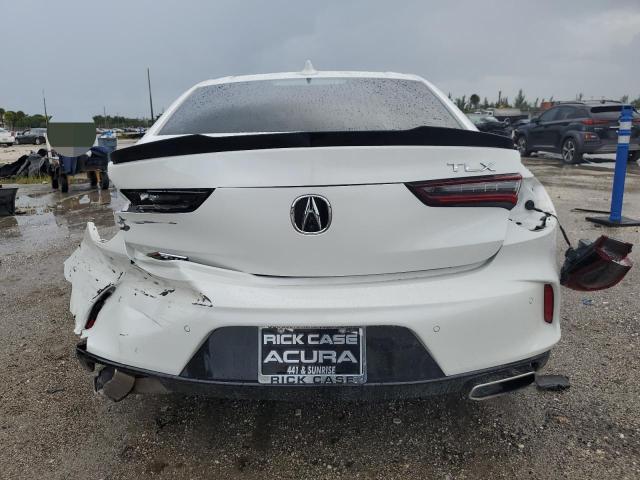 19UUB5F54MA005568 - 2021 ACURA TLX TECH A WHITE photo 6