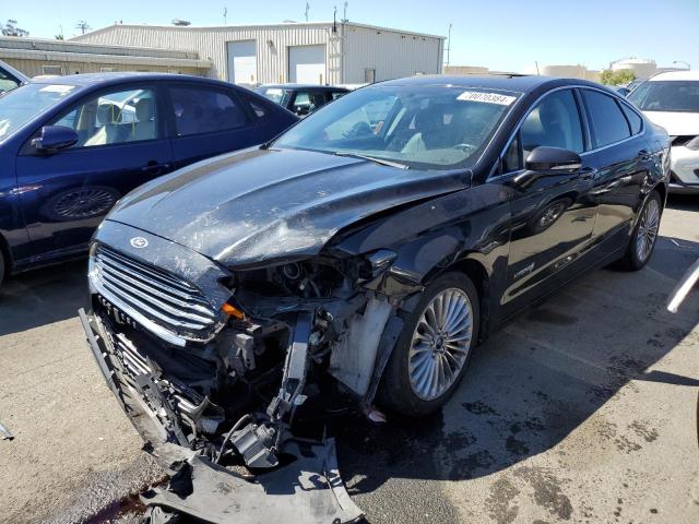 3FA6P0RU9DR291668 - 2013 FORD FUSION TITANIUM HEV BLACK photo 1