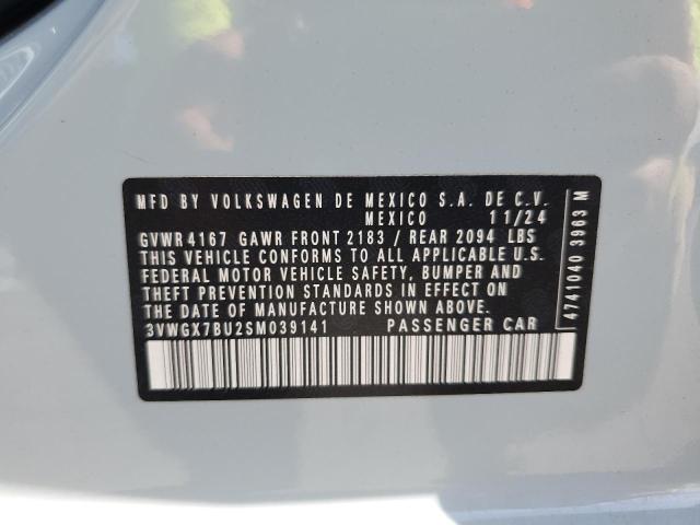 3VWGX7BU2SM039141 - 2025 VOLKSWAGEN JETTA SEL BLUE photo 12