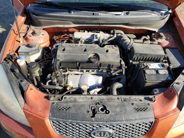 KNADE123386414976 - 2008 KIA RIO BASE ORANGE photo 11