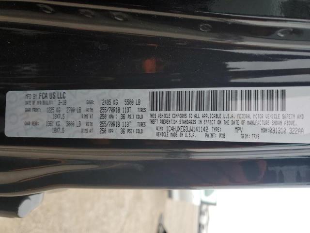 1C4HJXEG3JW141142 - 2018 JEEP WRANGLER U SAHARA BLACK photo 12