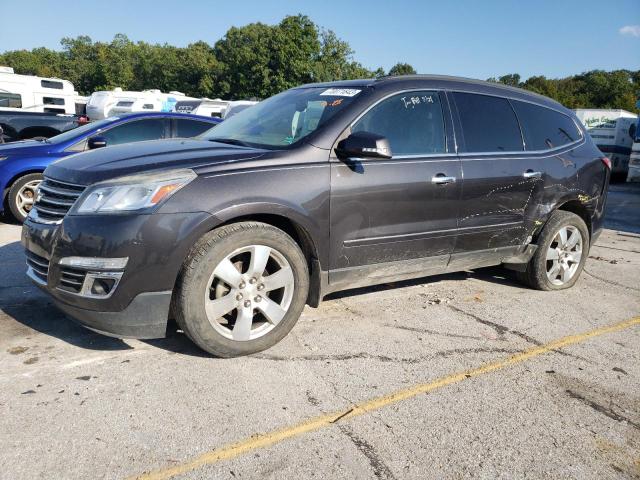 1GNKVJKD9FJ309881 - 2015 CHEVROLET TRAVERSE LTZ GRAY photo 1