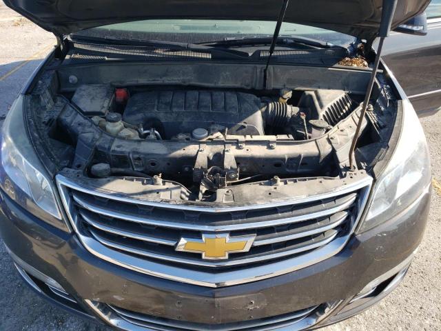 1GNKVJKD9FJ309881 - 2015 CHEVROLET TRAVERSE LTZ GRAY photo 12