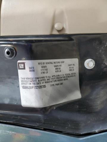 1G8AL55F17Z128785 - 2007 SATURN ION LEVEL 3 GREEN photo 12