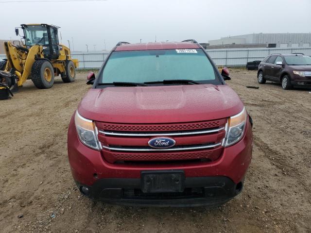 1FM5K8F86DGC39413 - 2013 FORD EXPLORER LIMITED BURGUNDY photo 5