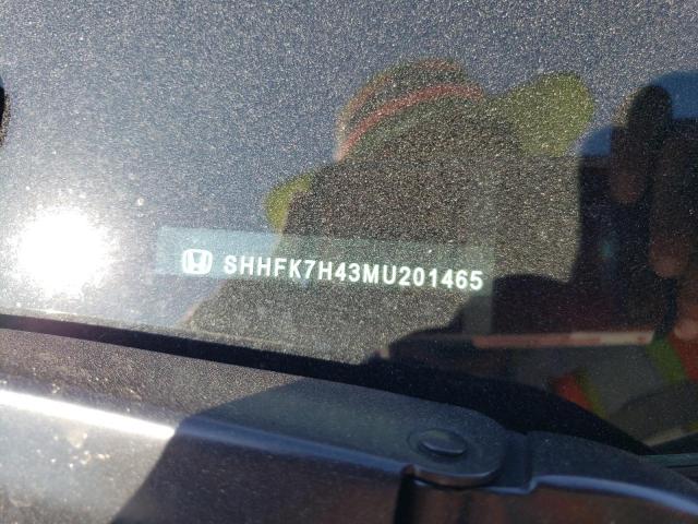 SHHFK7H43MU201465 - 2021 HONDA CIVIC SPORT 白色 照片 12