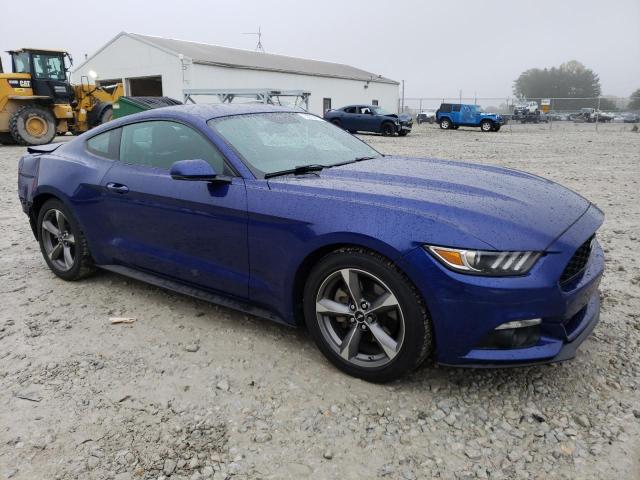 1FA6P8TH2F5332366 - 2015 FORD MUSTANG BLUE photo 4