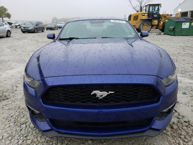 1FA6P8TH2F5332366 - 2015 FORD MUSTANG BLUE photo 5