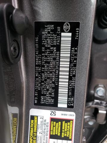 4T1T11AK3PU839686 - 2023 TOYOTA CAMRY SE NIGHT SHADE GRAY photo 13