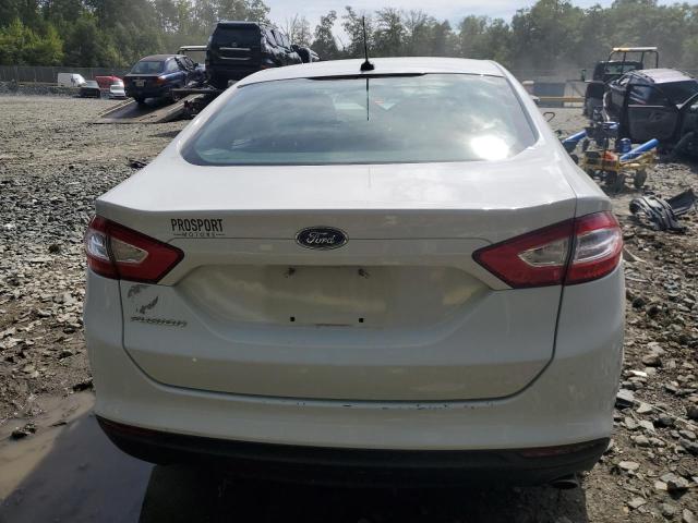 1FA6P0G76E5383354 - 2014 FORD FUSION S WHITE photo 6