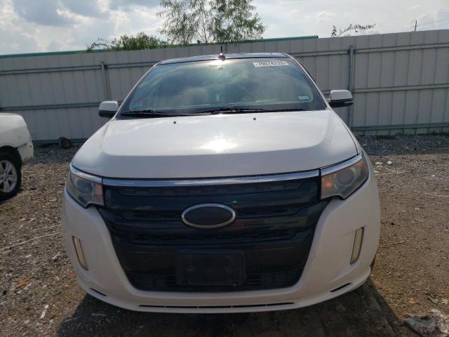 2FMDK3AK8DBA73887 - 2013 FORD EDGE SPORT WHITE photo 5