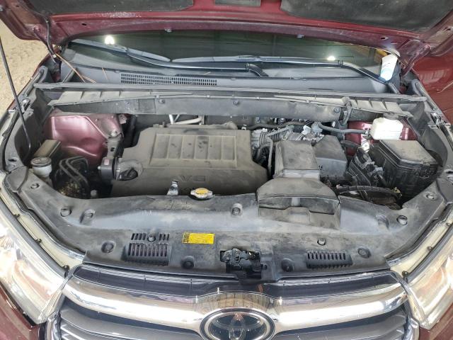 5TDYKRFH3ES024828 - 2014 TOYOTA HIGHLANDER LIMITED BURGUNDY photo 11